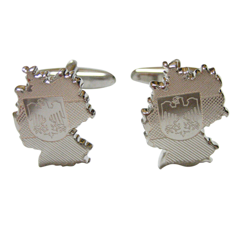 Germany Map Shape And Flag Design Cufflinks - image 1